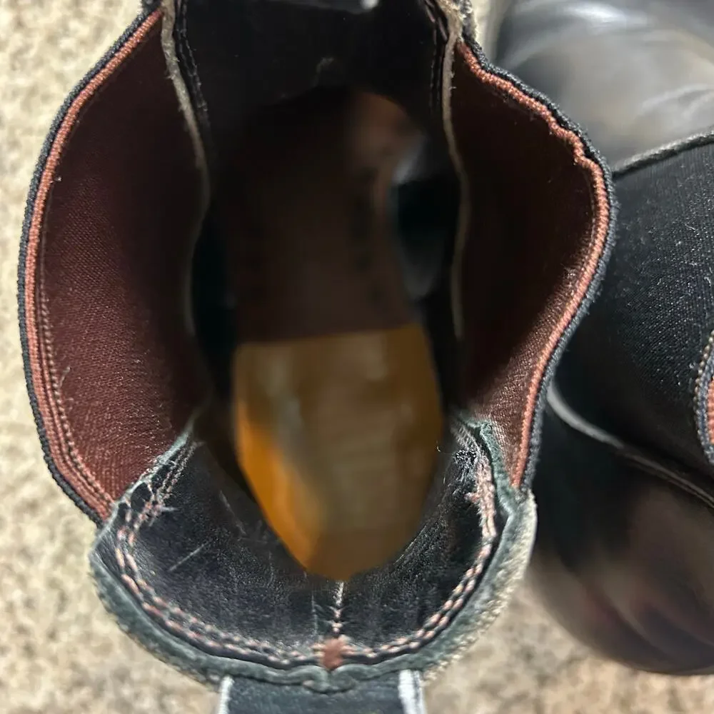 RM Williams Womens Chelsea Boots Black Leather Womens 11.5 / Men's 10.5